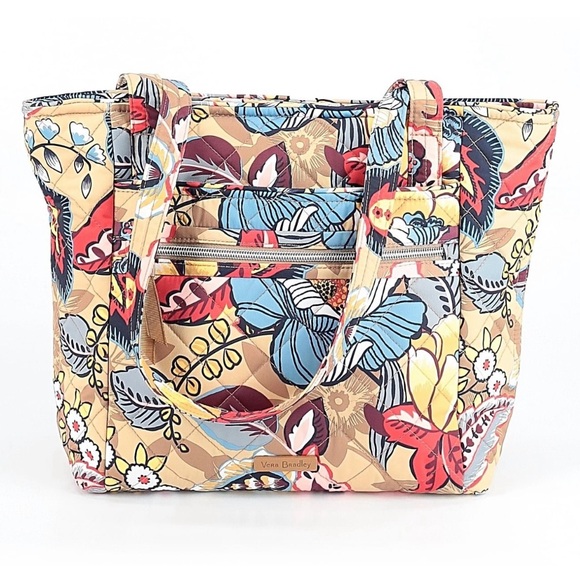 Vera Bradley Small Vera Tote Bag. NWOT Botanical Beauty.  Unique pattern - Picture 10 of 11
